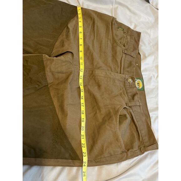 Cabelas Straight Jeans Mens 38x32 Brown Cotton Mid Rise 5 Pockets - Picture 6 of 7